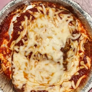 Eggplant Parmigiana.,